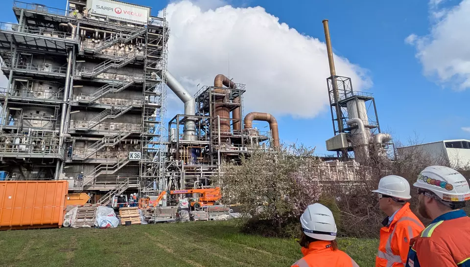 Beeindruckende Kulisse in Schkopau