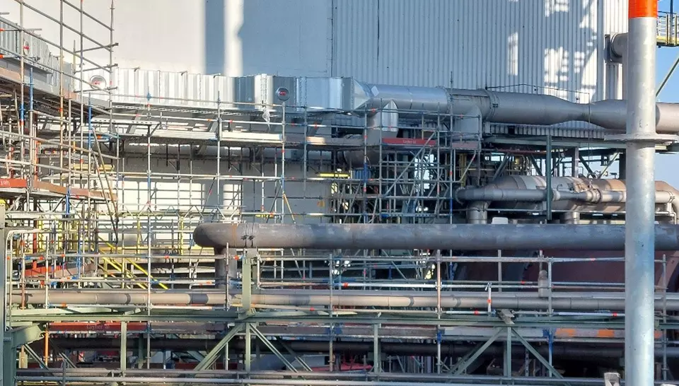 RK2 ist mit einem Abluftkanal DN 1000 verbunden