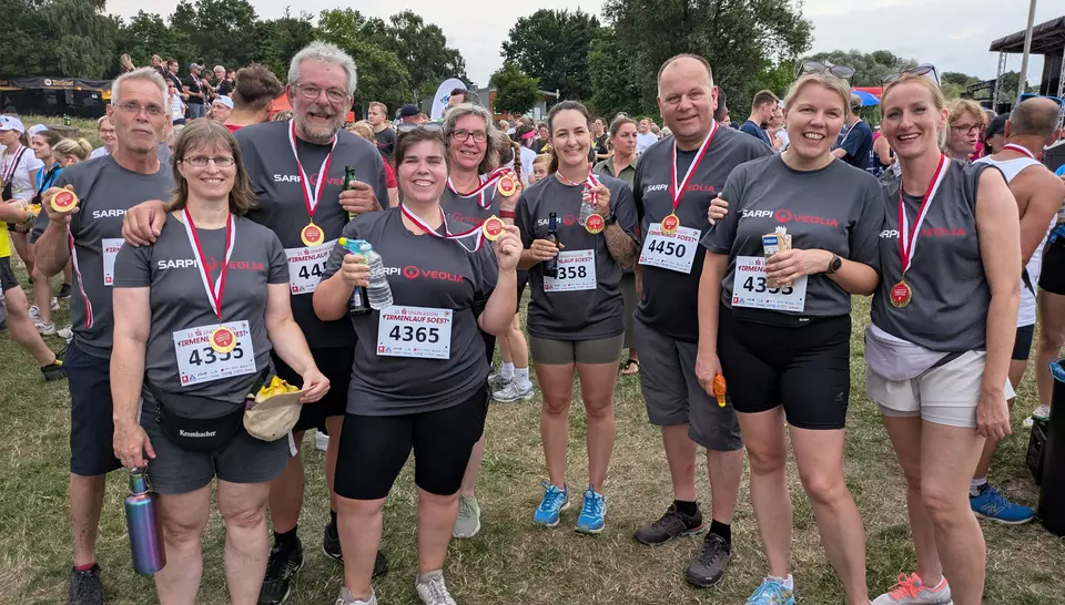 Nach dem Zieleinlauf