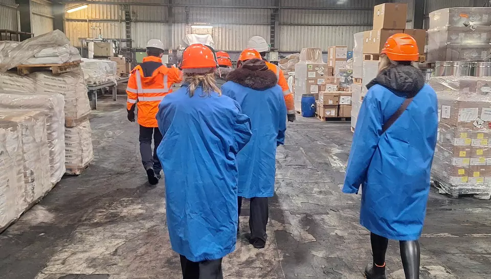 Gemeinsamer Rundgang in Schkopau