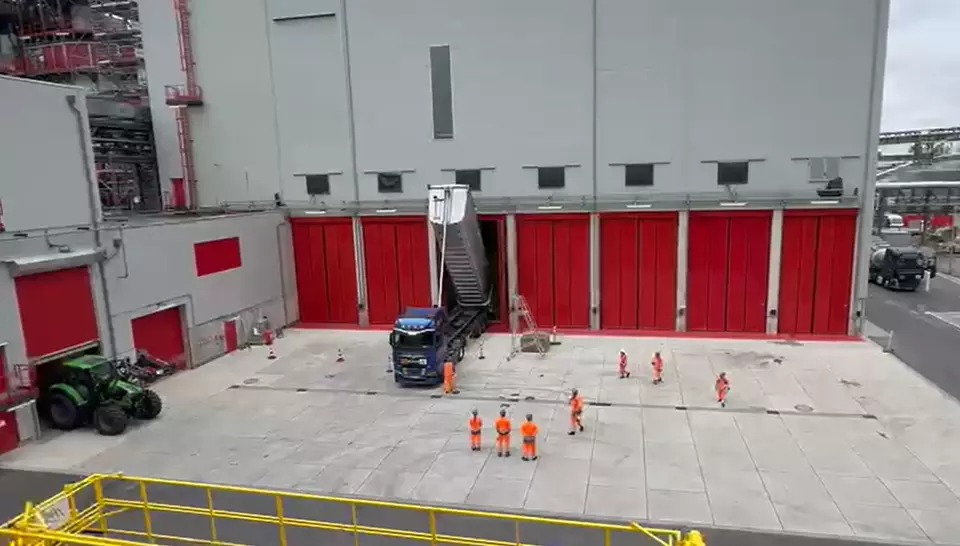 Blick auf die neue Bunkeranlage