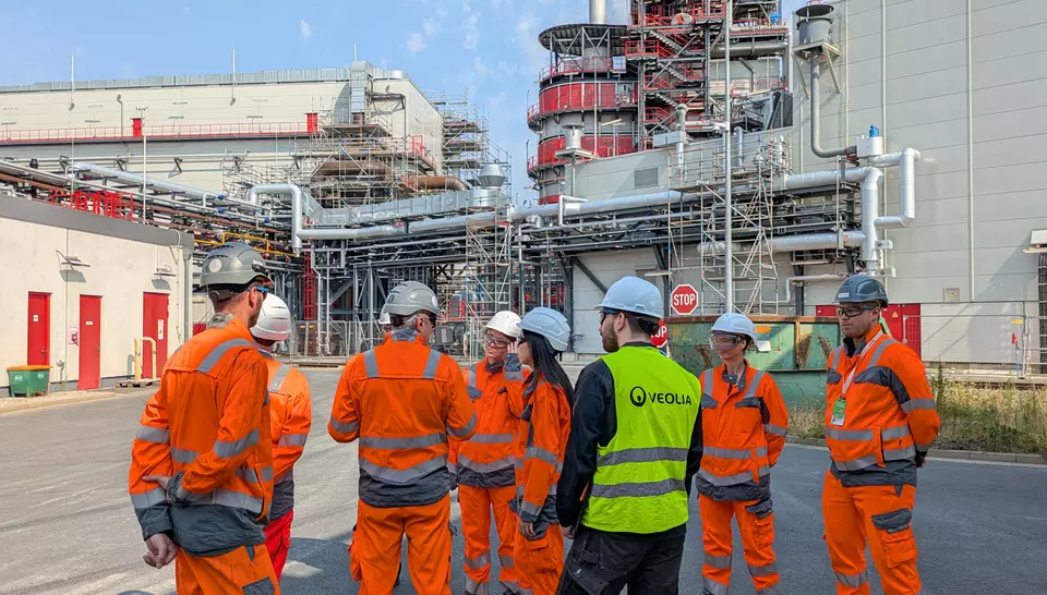 Rundgang durch die Anlage im Chemiepark Marl