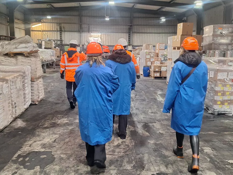 Gemeinsamer Rundgang in Schkopau